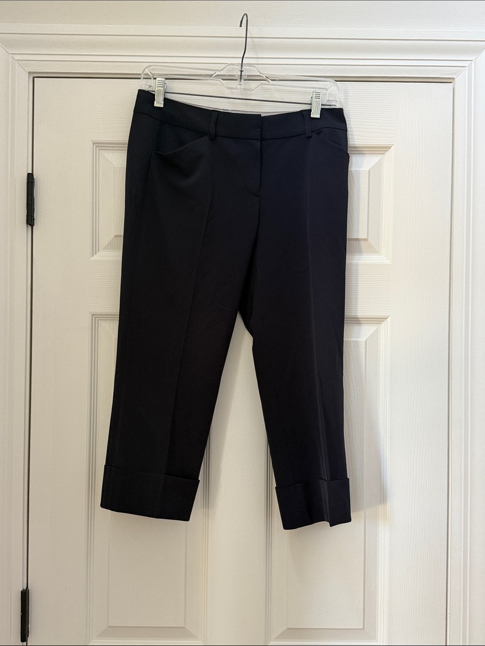 Tahari Navy Blue Crop